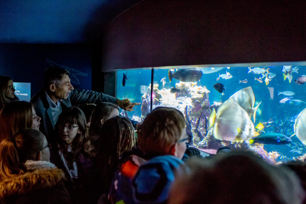 L'aquarium abyssal, François Sarano rencontre des élèves